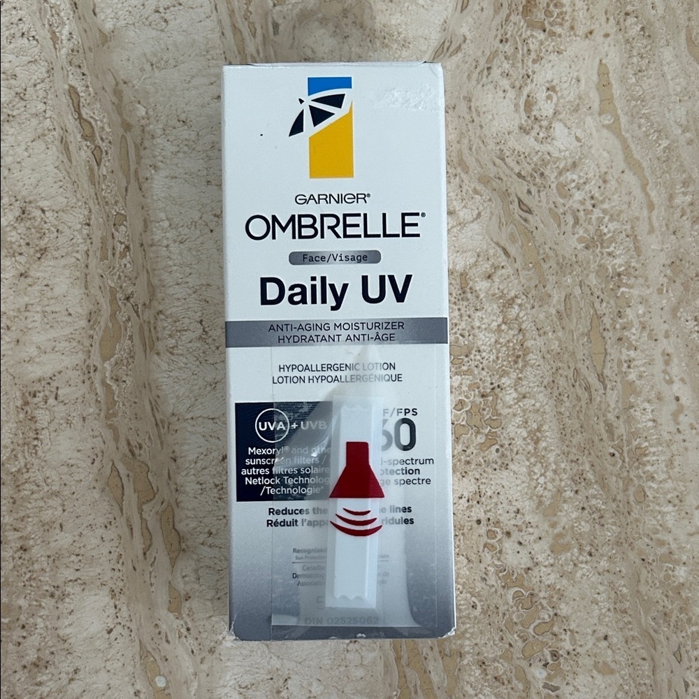 NEW 🆕 Garnier Ombrelle Daily UV Face Moisturizer SPF 60 exp 2027